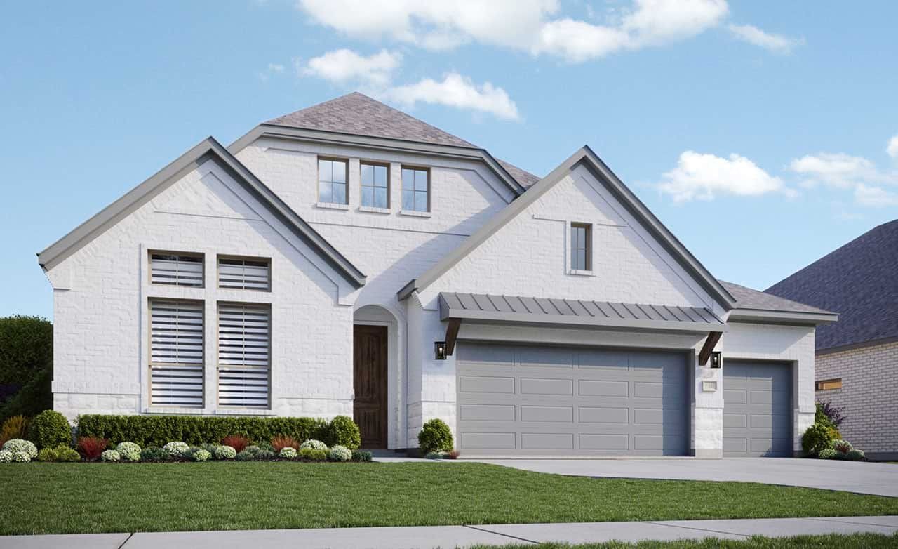 Modern single-family home design with elegant architecture, showcasing a stylish residential exterior.